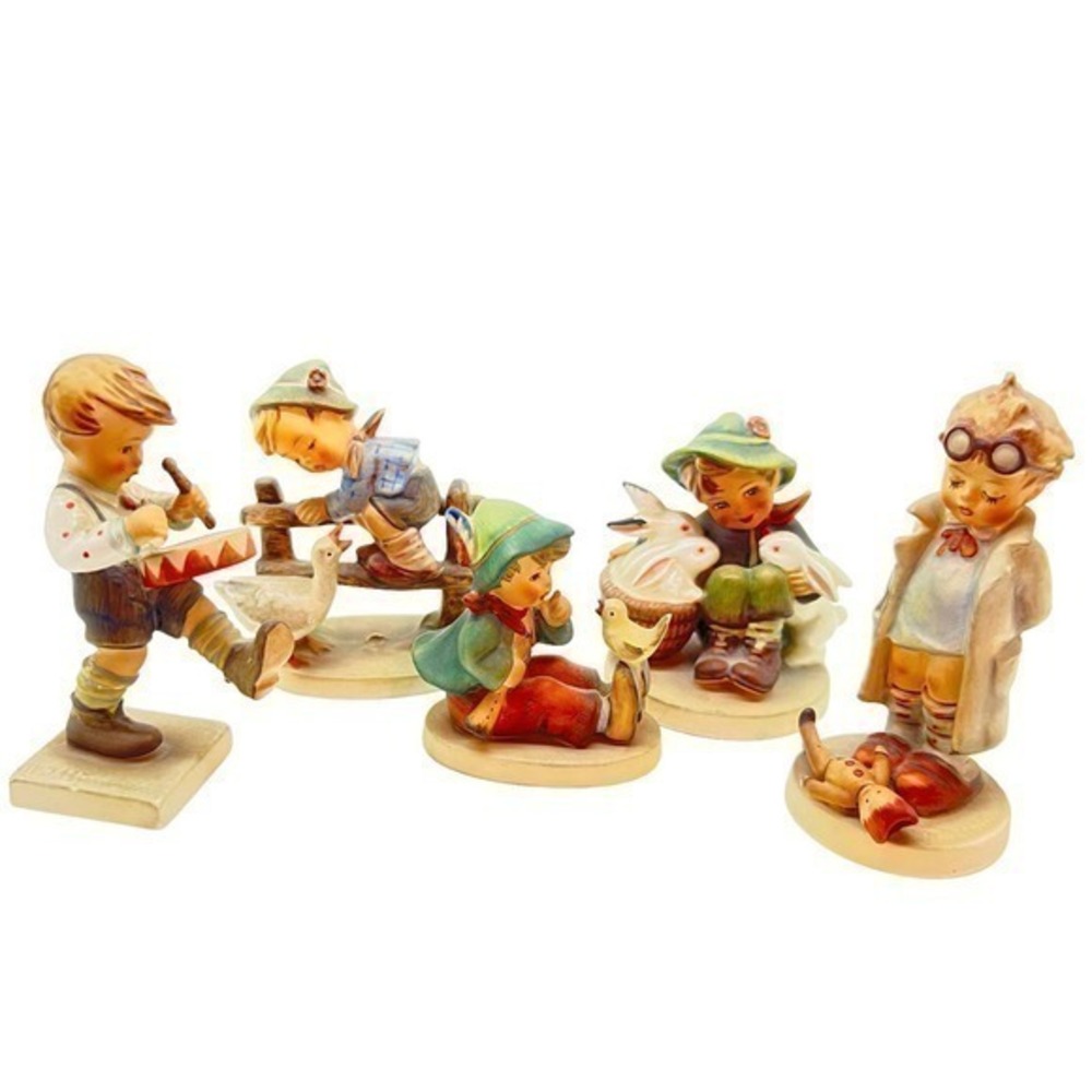 VINTAGE Hummel lot of 5 240, 135, 63,  58, 127 western Germany figurines decor